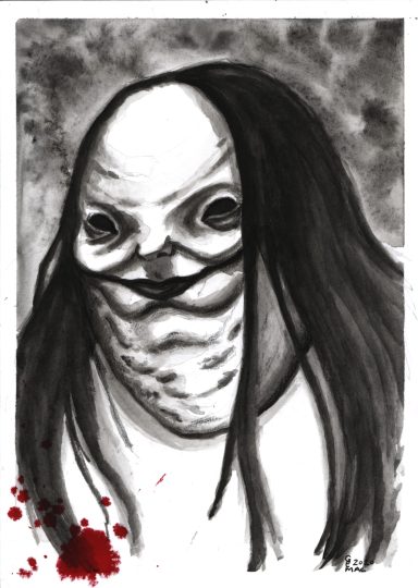 The Pale Lady Ink Wash