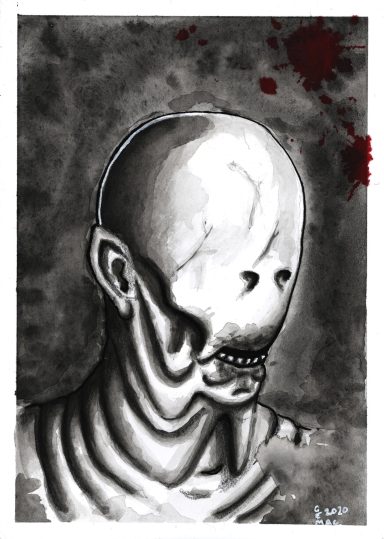 The Pale Man Ink Wash