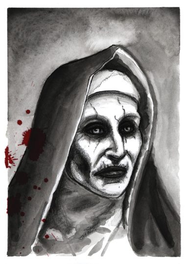 The Nun Ink Wash